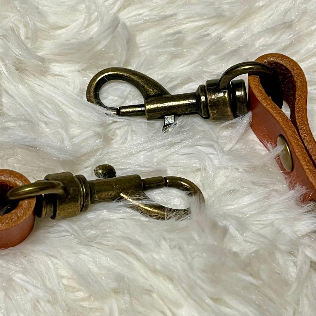 【新品】イタリアンレザー　ショルダーバッグ Wフラップ キャメル　本革　2way