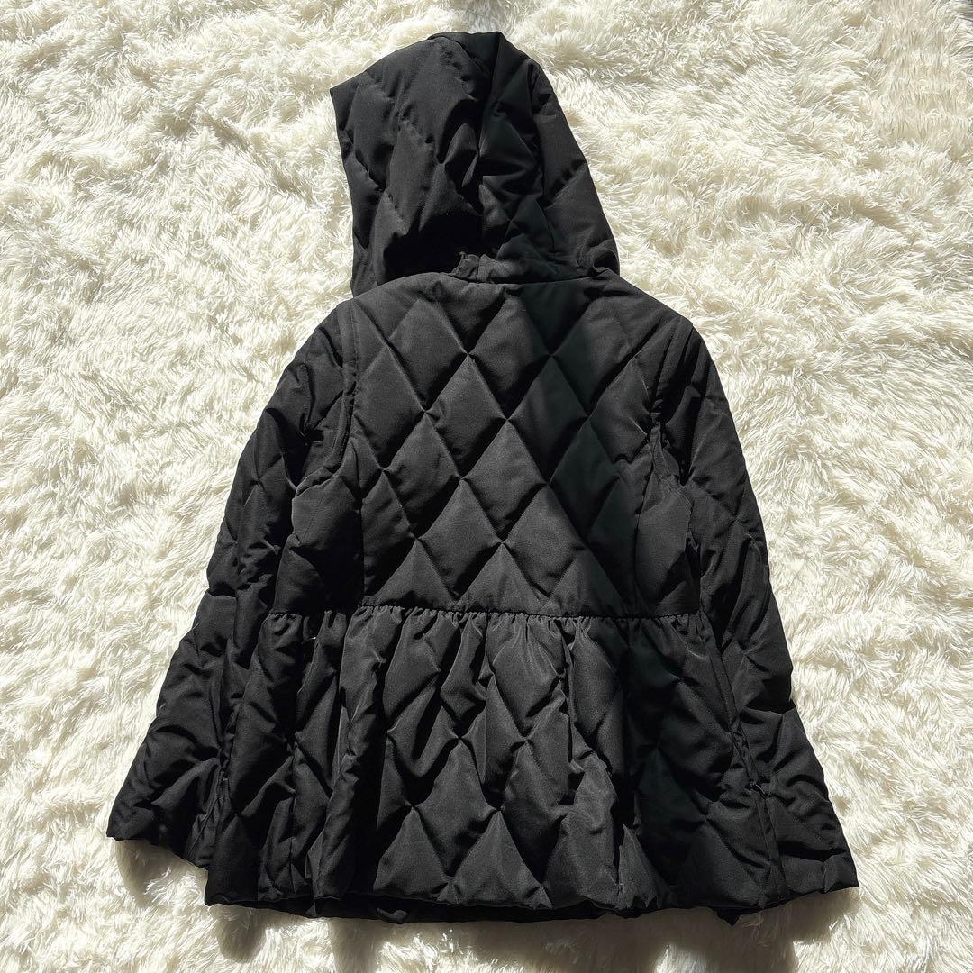 美品✨M-PREMIERエムプルミエ　2WAY ペプラムショートダウンコート　黒