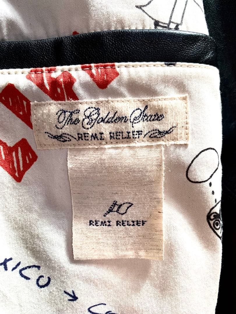 Schott × REMI RELIEFレザー コーチジャケット L