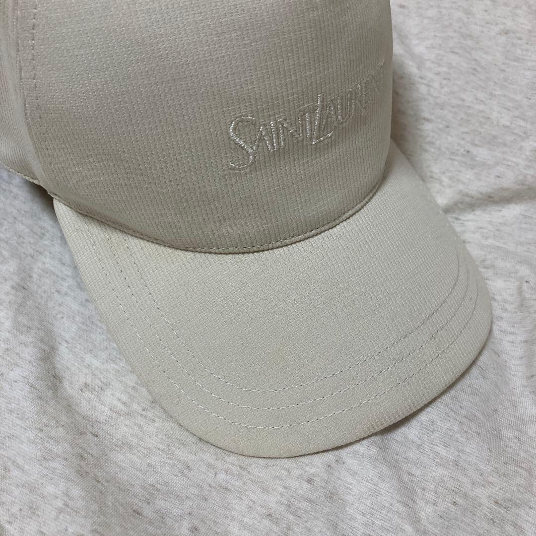 サンローラン　キャップ　アイボリー
