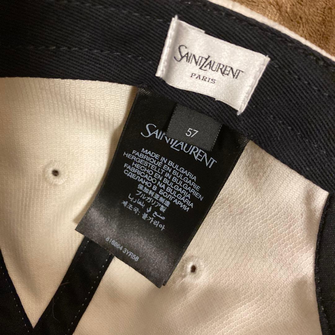 サンローラン　キャップ　アイボリー