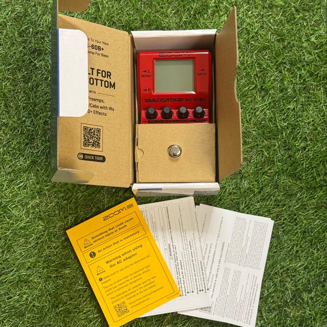 【極美品】 ZOOM MS-60B ベース用マルチエフェクター フルセット