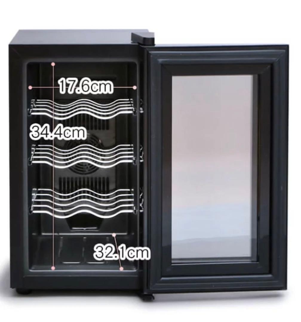 633 未使用 ワインセラー 8本 25L ペルチェ式 ブラック送料無料