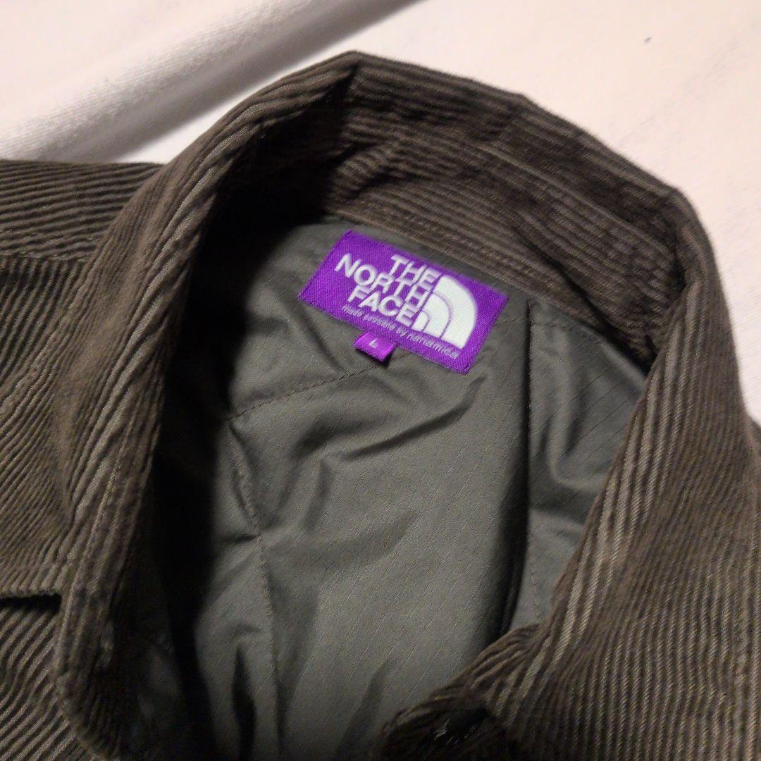 ノースフェイスパープルレーベル　コーデュロイインサレーションシャツジャケット