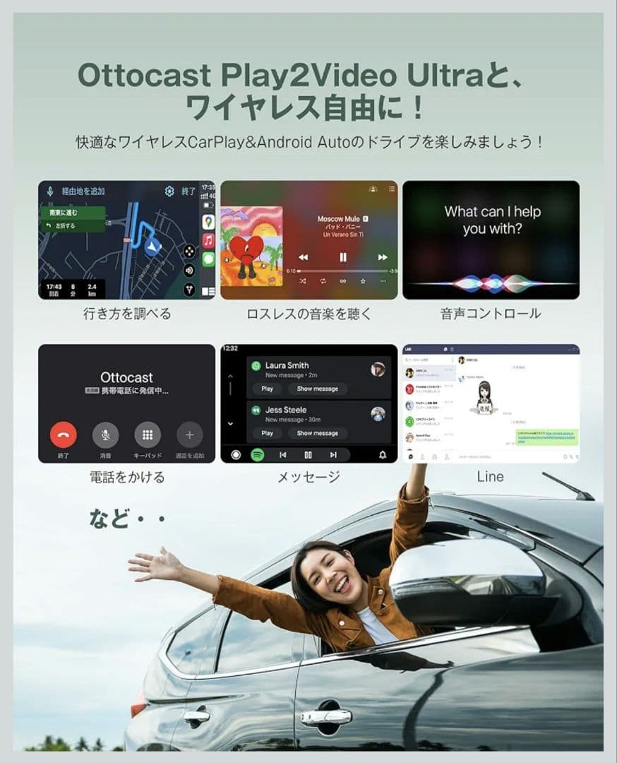 【新品未使用】Ottocast Play2Video Ultra　carplay