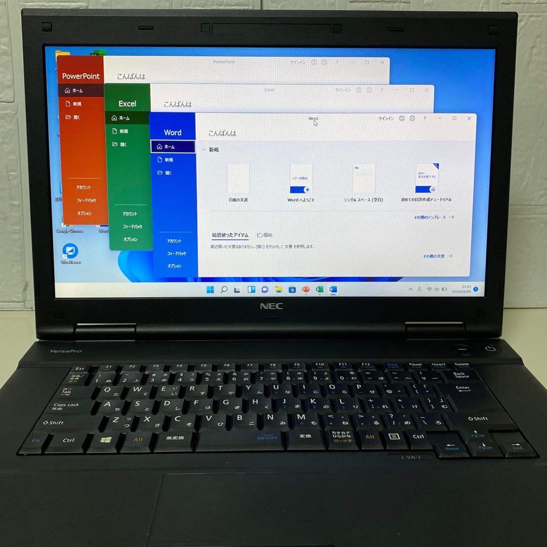 Windows 11 オフィス付き　Core i3 DVD NECノートパソコン