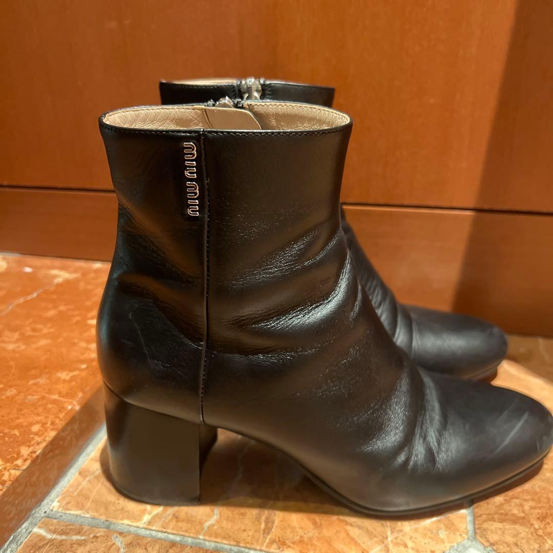 MIUMIU ブーツ 36 革