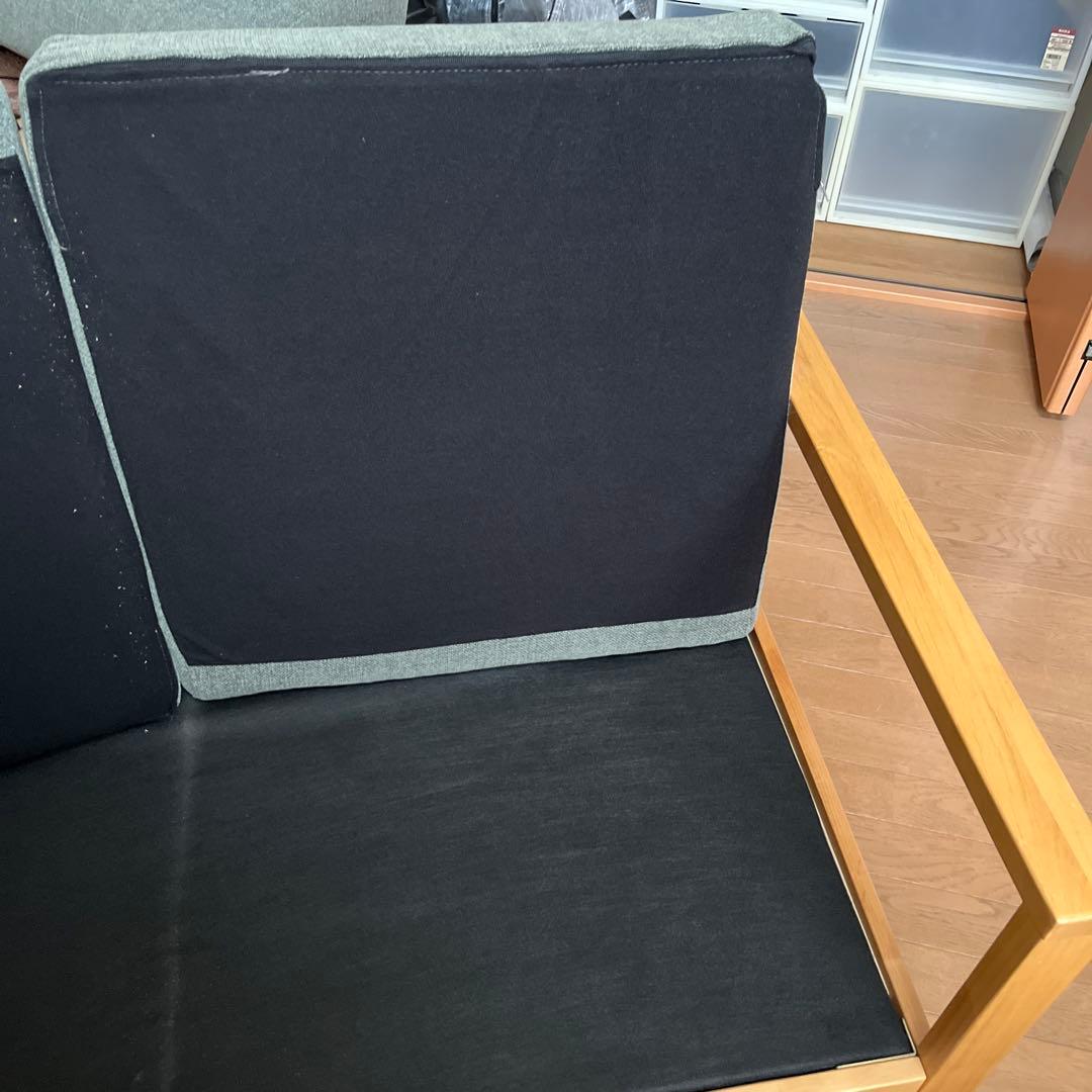 美品　無印良品　2人掛けソファー