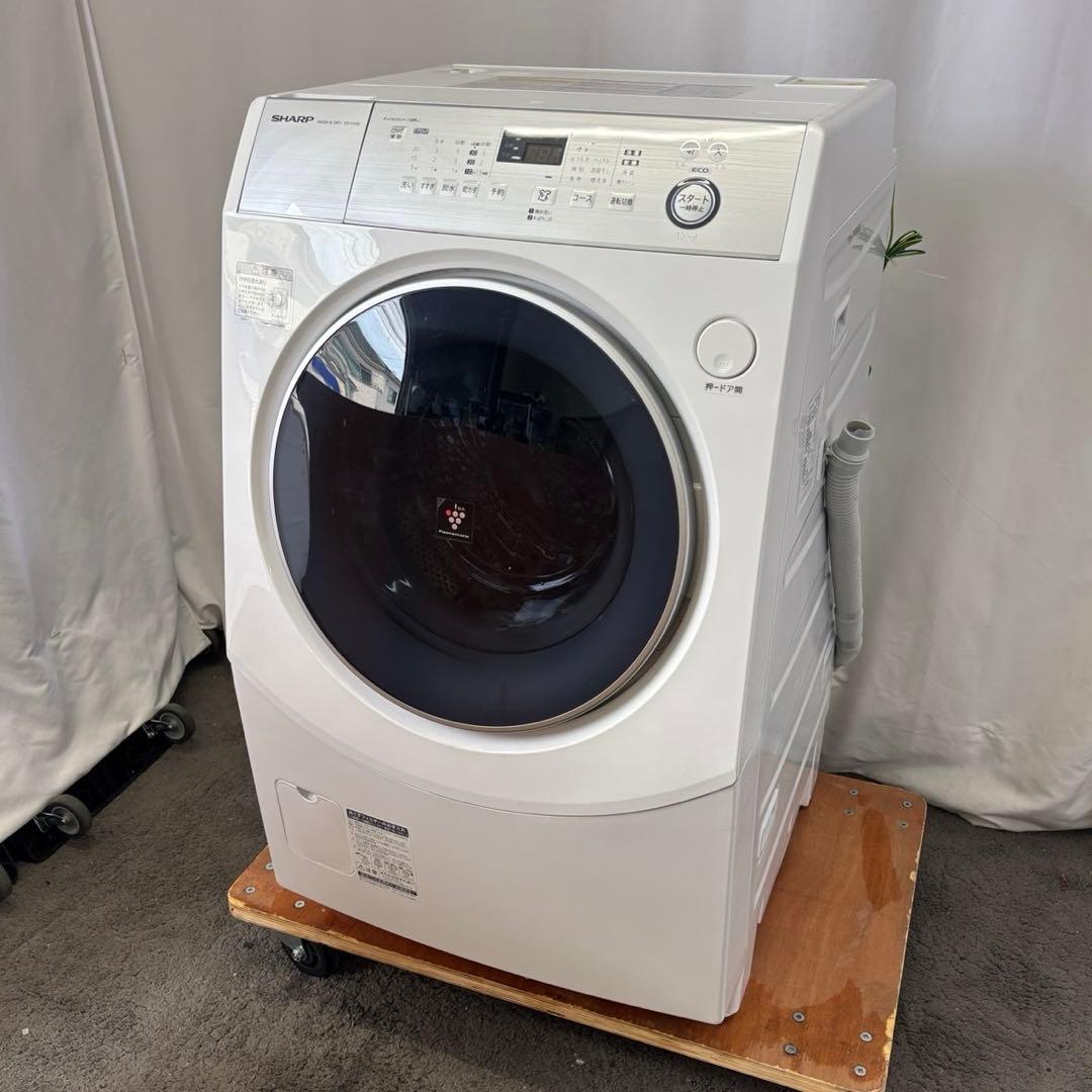 898❤️　ドラム式洗濯機　シャープ　10キロ　乾燥　左開き　綺麗　安い　設置無料