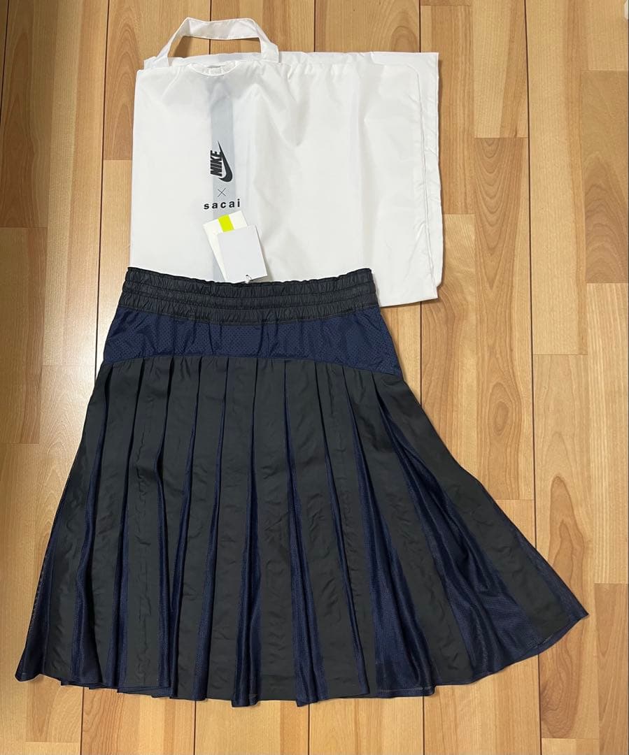 NIKE sacai コラボ プリーツ メッシュ スカート xs