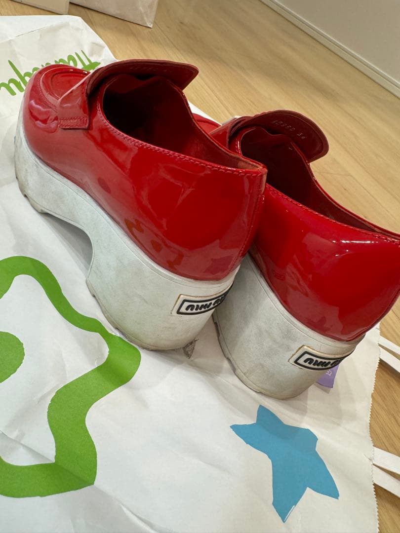 miumiu ローファー RED【あやぽにょ様】