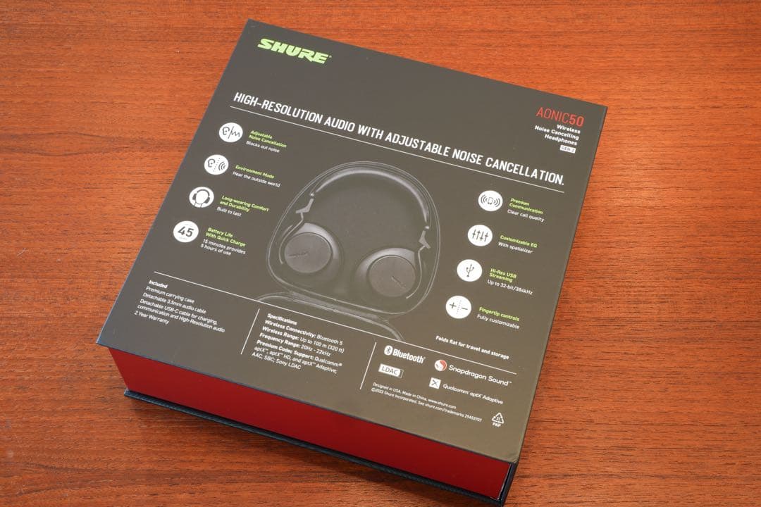 SHURE AONIC50 Gen2 ワイヤレスヘッドフォン