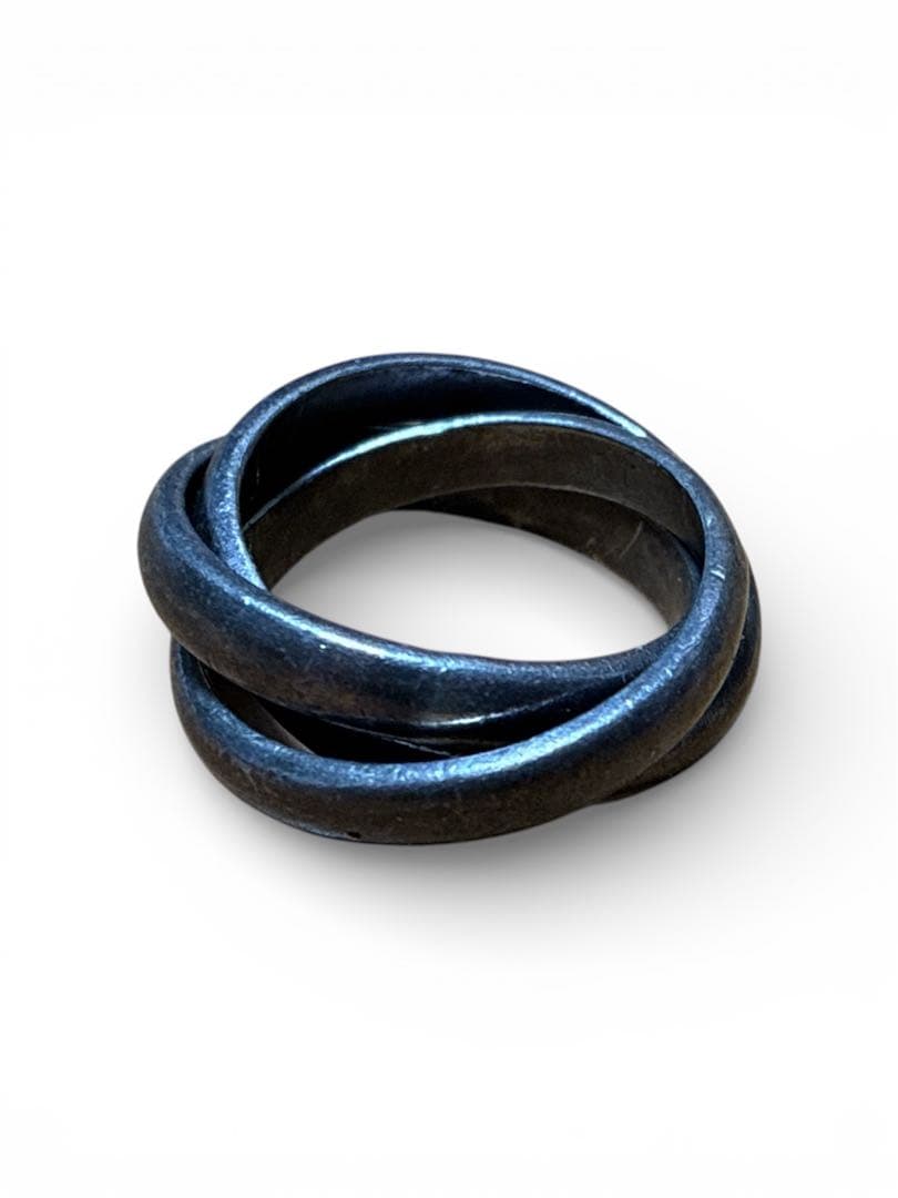 90s USA VERSANI 3連リング ヴェルサーニ　指輪