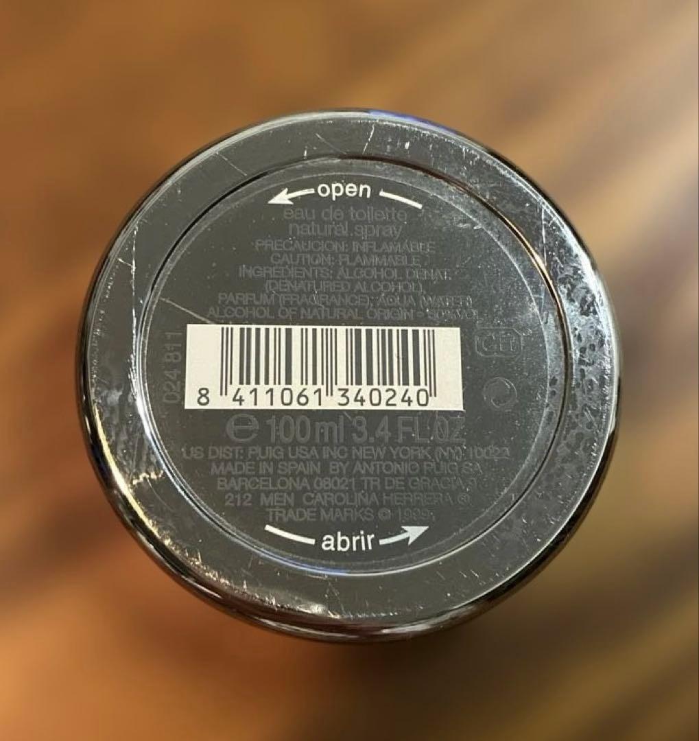 香水(男性用) CAROLINA HERRERA 212 MEN H2O 100ml