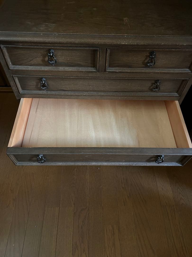 値下げ！神戸　永田良介商店　無垢材チェスト　ヴィンテージ　たのメル便