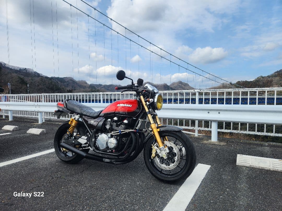 ゼファー750 マフラー ショート管 手曲げ 中古美品