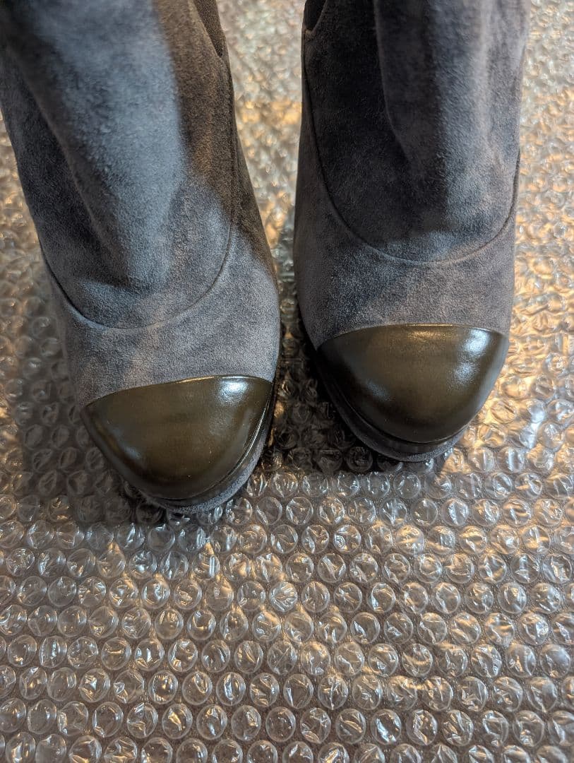 CHANEL　シャネル　スエード　ブーティ　ショートブーツ