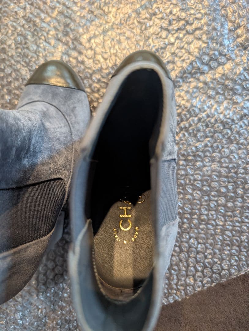 CHANEL　シャネル　スエード　ブーティ　ショートブーツ