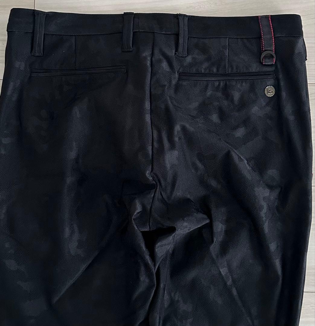 ブリーフィング ゴルフ カモフラ/迷彩柄ベーシックモデルパンツ　ブラック