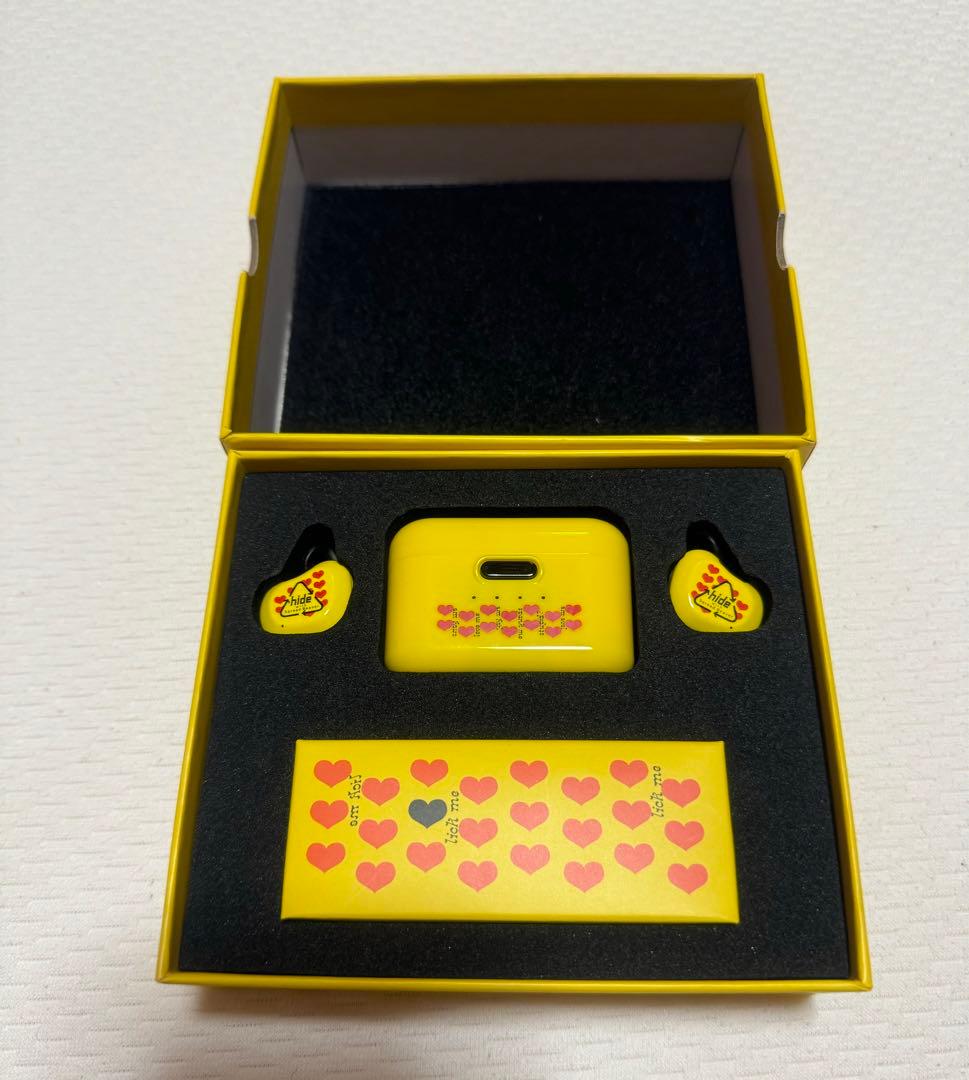 hide ワイヤレスイヤホン【説明書なし】＆スマホリング