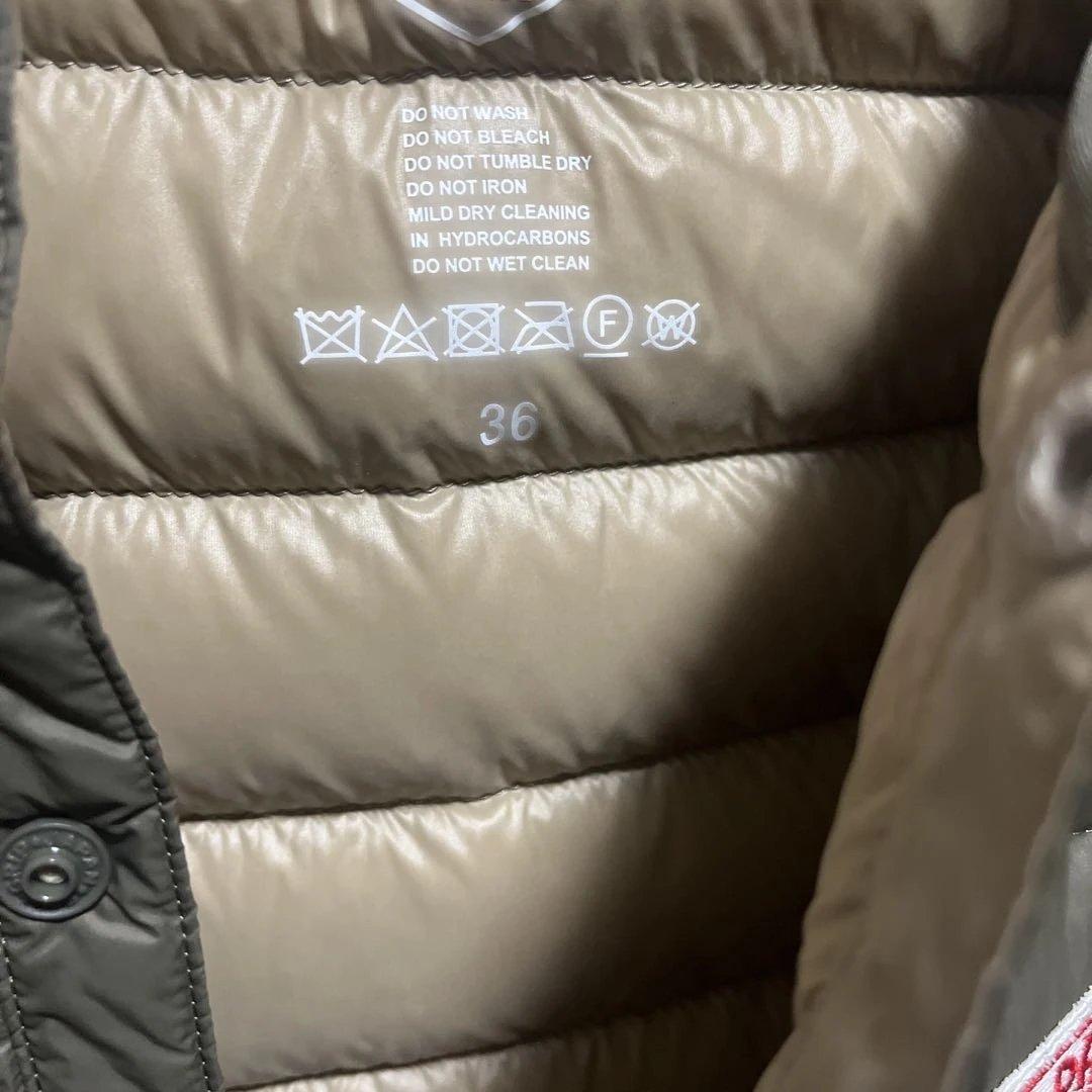 ダントン　インナーダウン　カーキ　美品