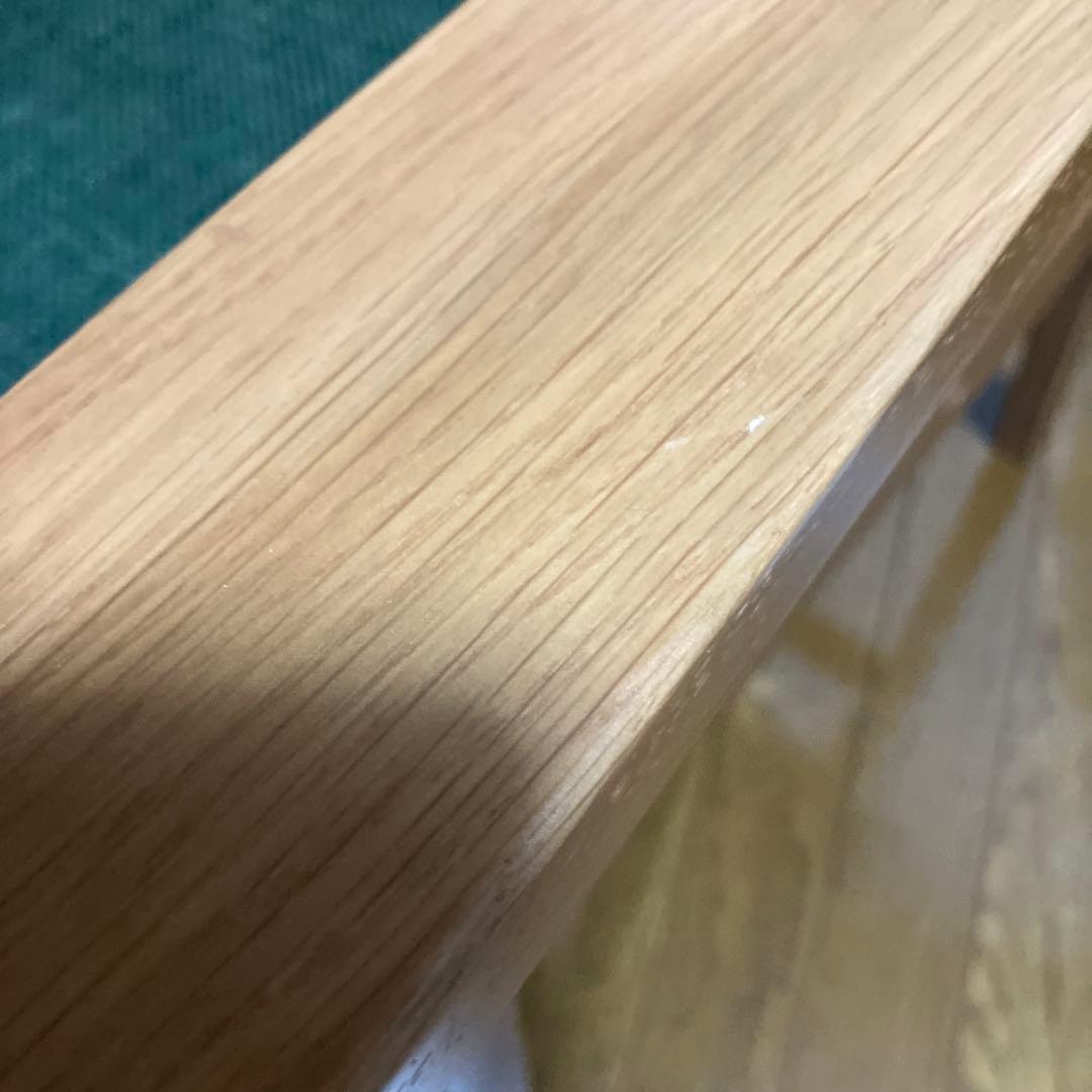 無印良品木製アームチェア美品グリーン1人掛けソファ