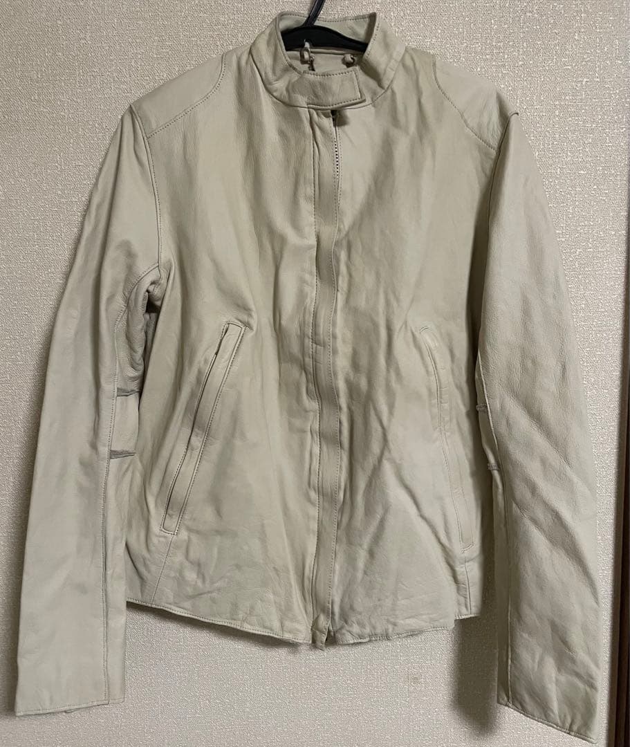 新品未使用　sissiレザー　シングルライダース