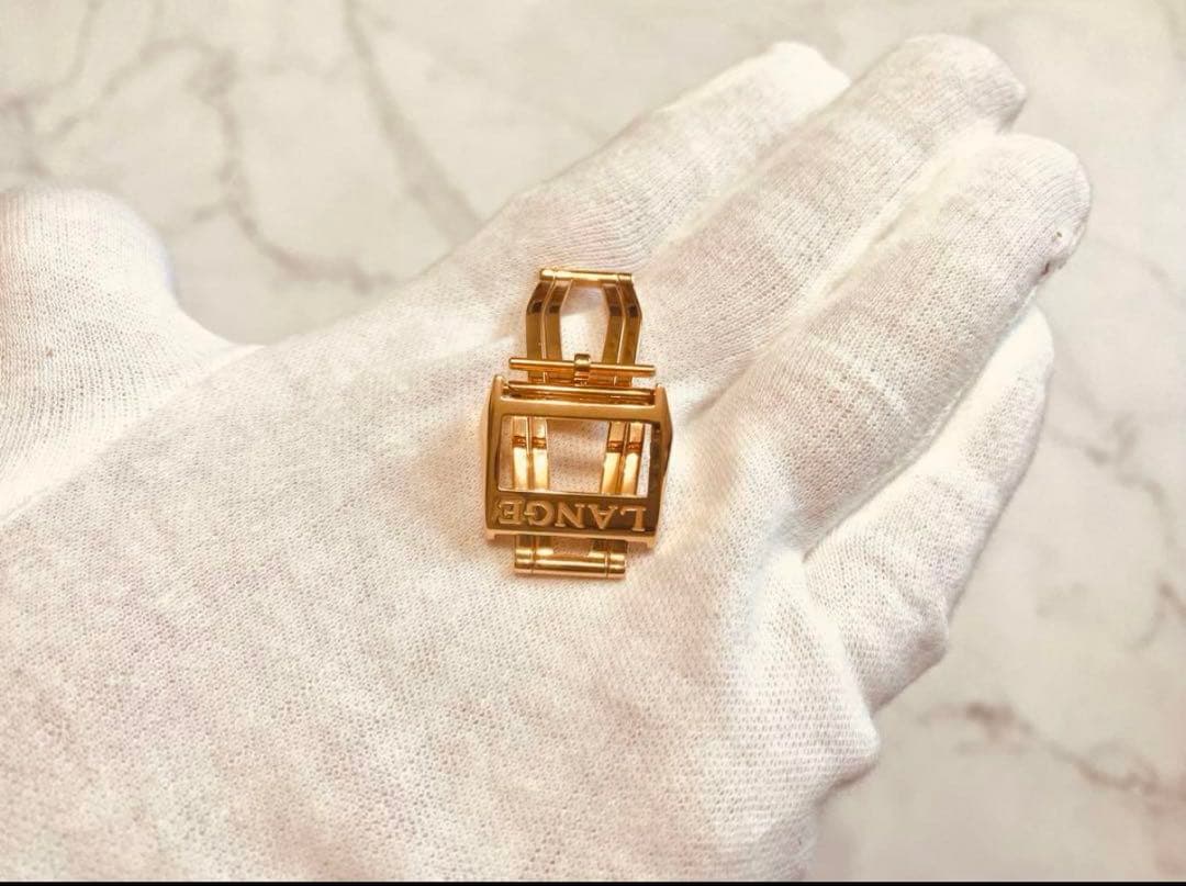 【1月5日まで】ランゲ&ゾーネ　ピンクゴールドDバックル 16mm　両開き