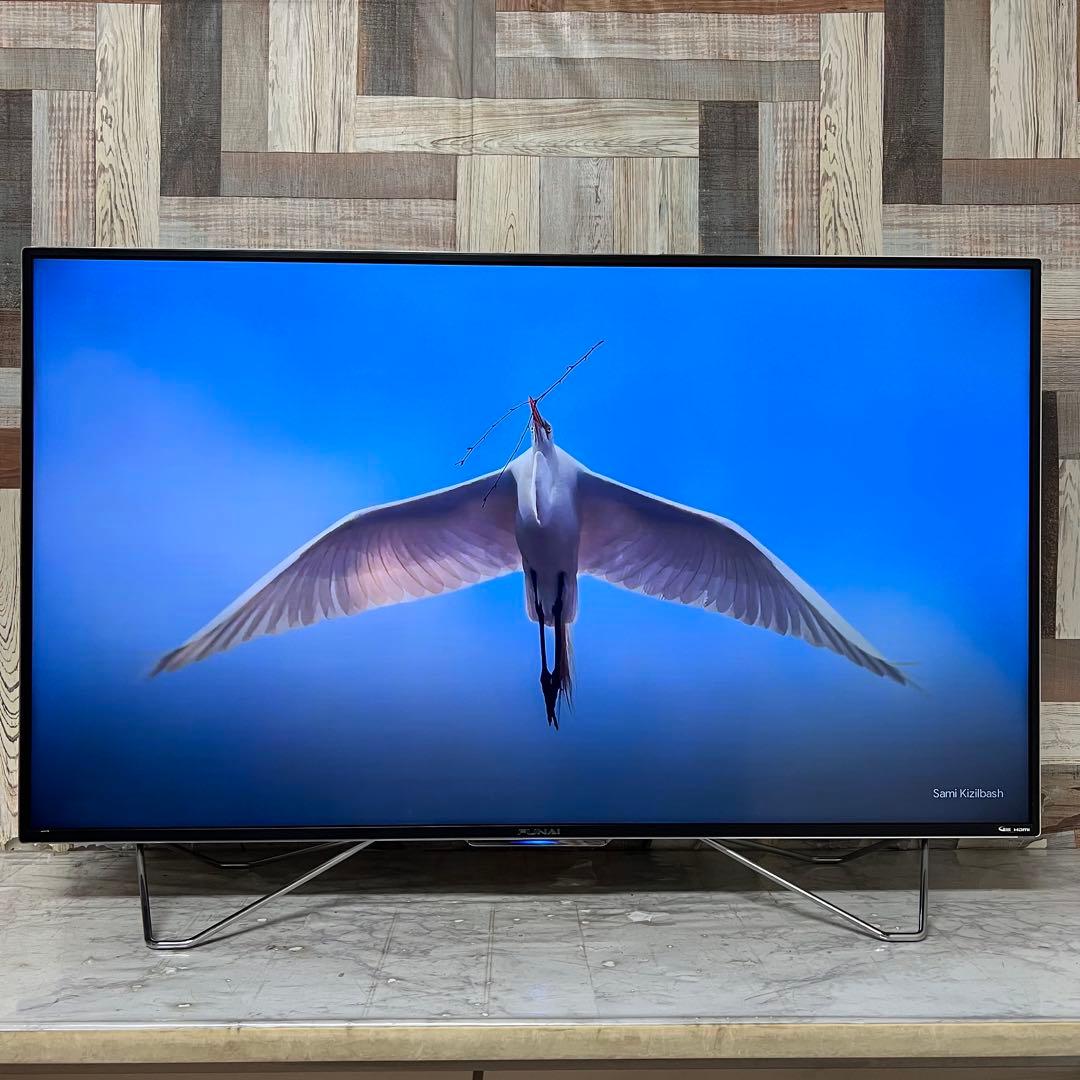 全国送料込❣️フナイ49型4K 大容量3TBHDD内蔵YouTube.ネトフリ