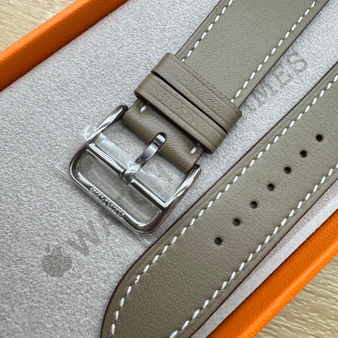 2796 未使用　Apple Watch エルメス　エトゥープ　レザーバンド