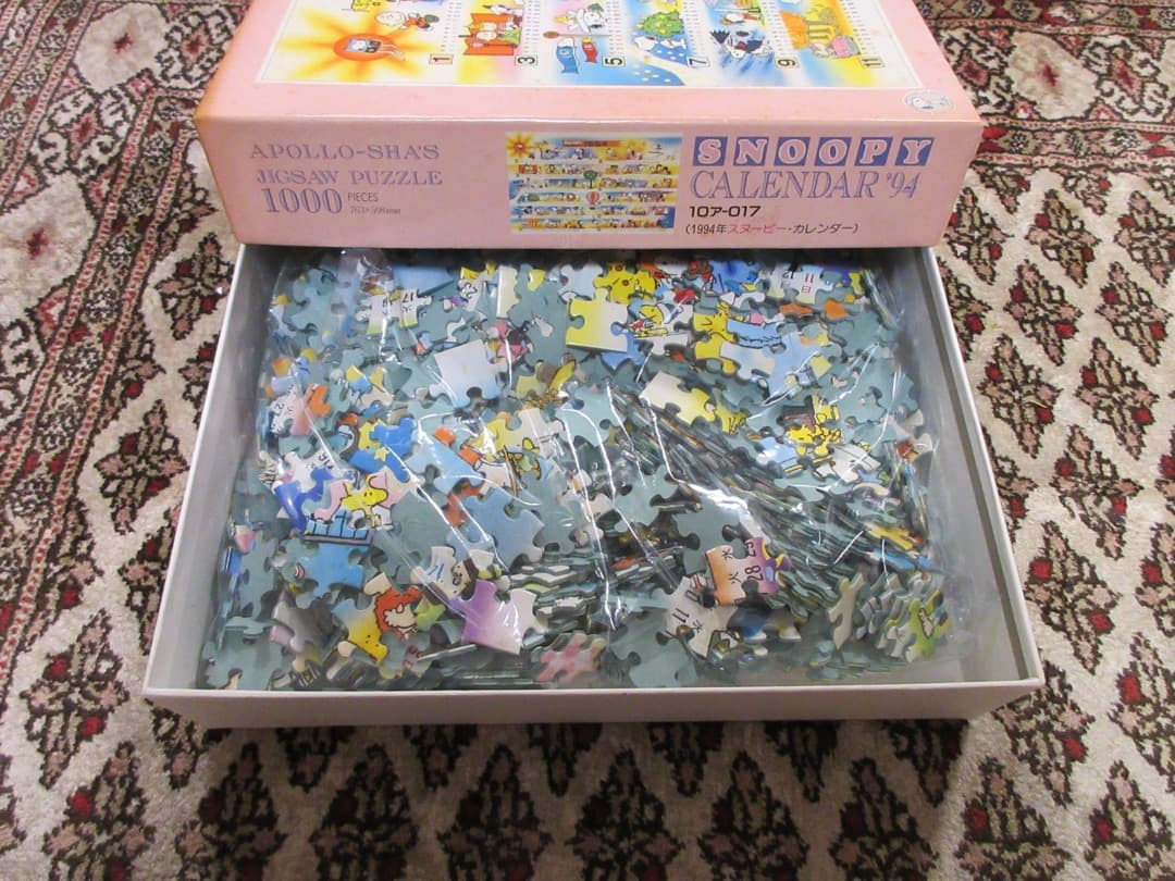 【中古品】スヌーピーカレンダージグソーパズル　1994年版 1000ピース