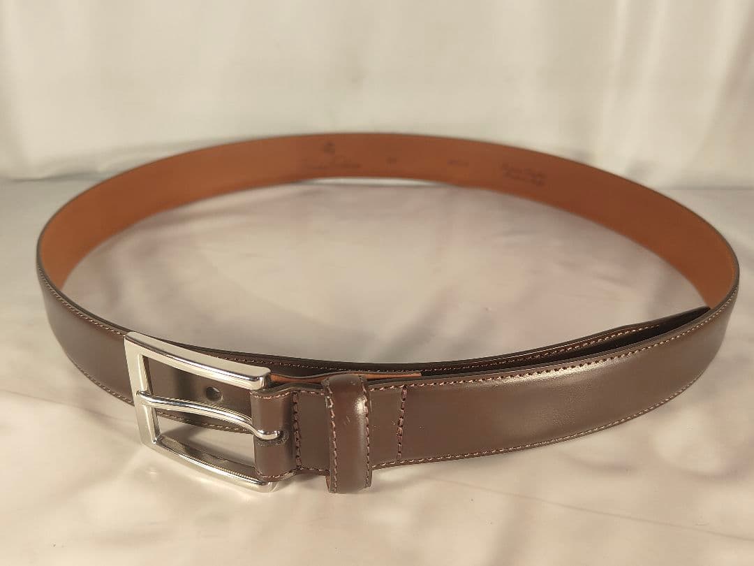 【極美品】ブルックスブラザーズ　高級イタリアンレザーベルト 正規品　イタリア製