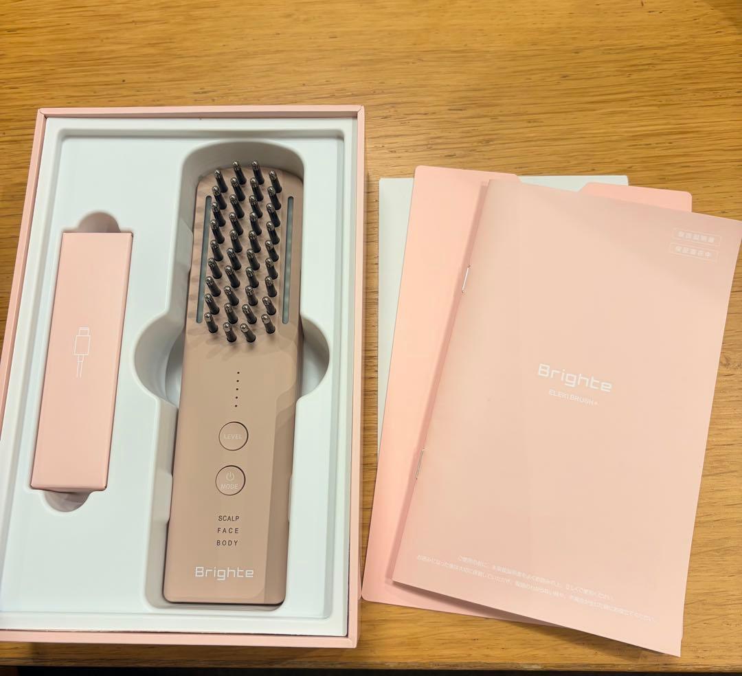 Brighte ELEKI BRUSH+ 美顔器 ピンク