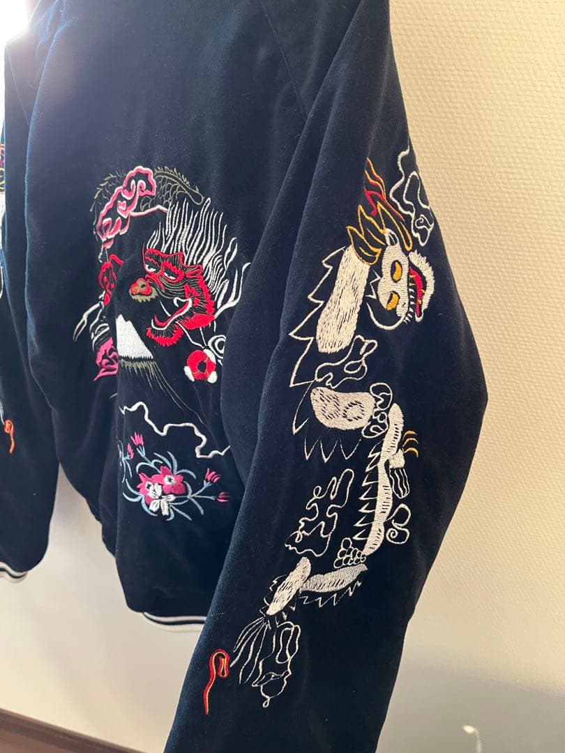 リバーシブル　スカジャン　90s ベロア