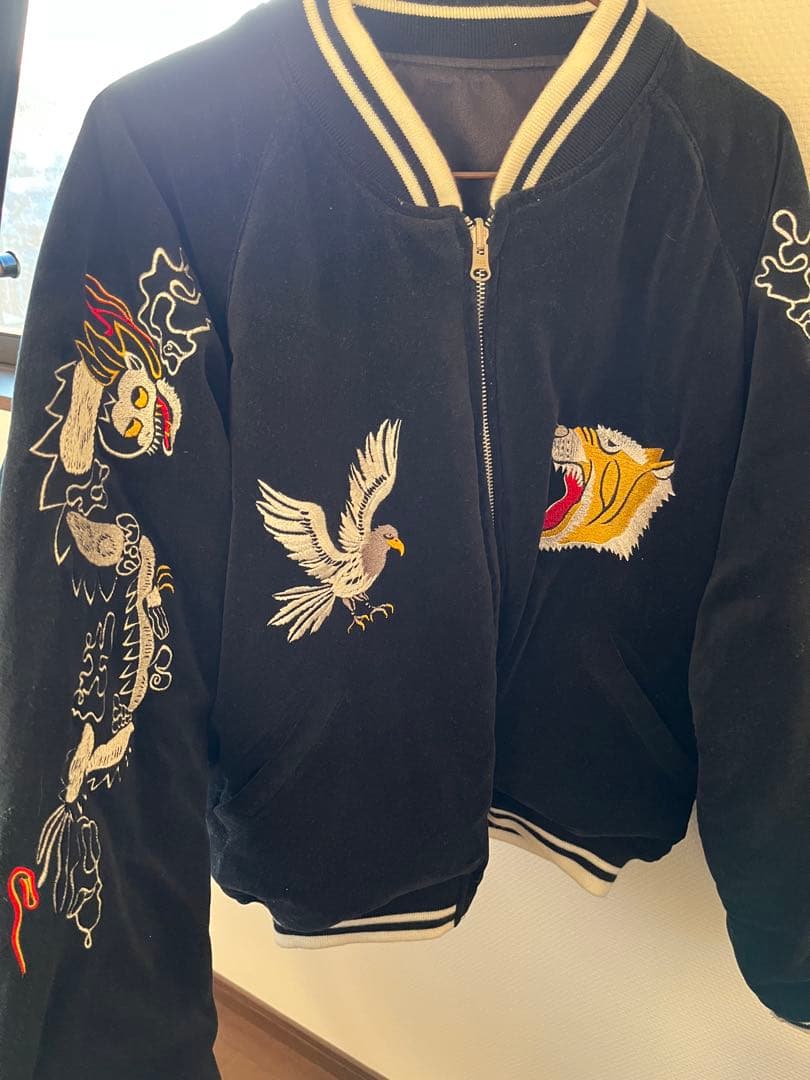 リバーシブル　スカジャン　90s ベロア