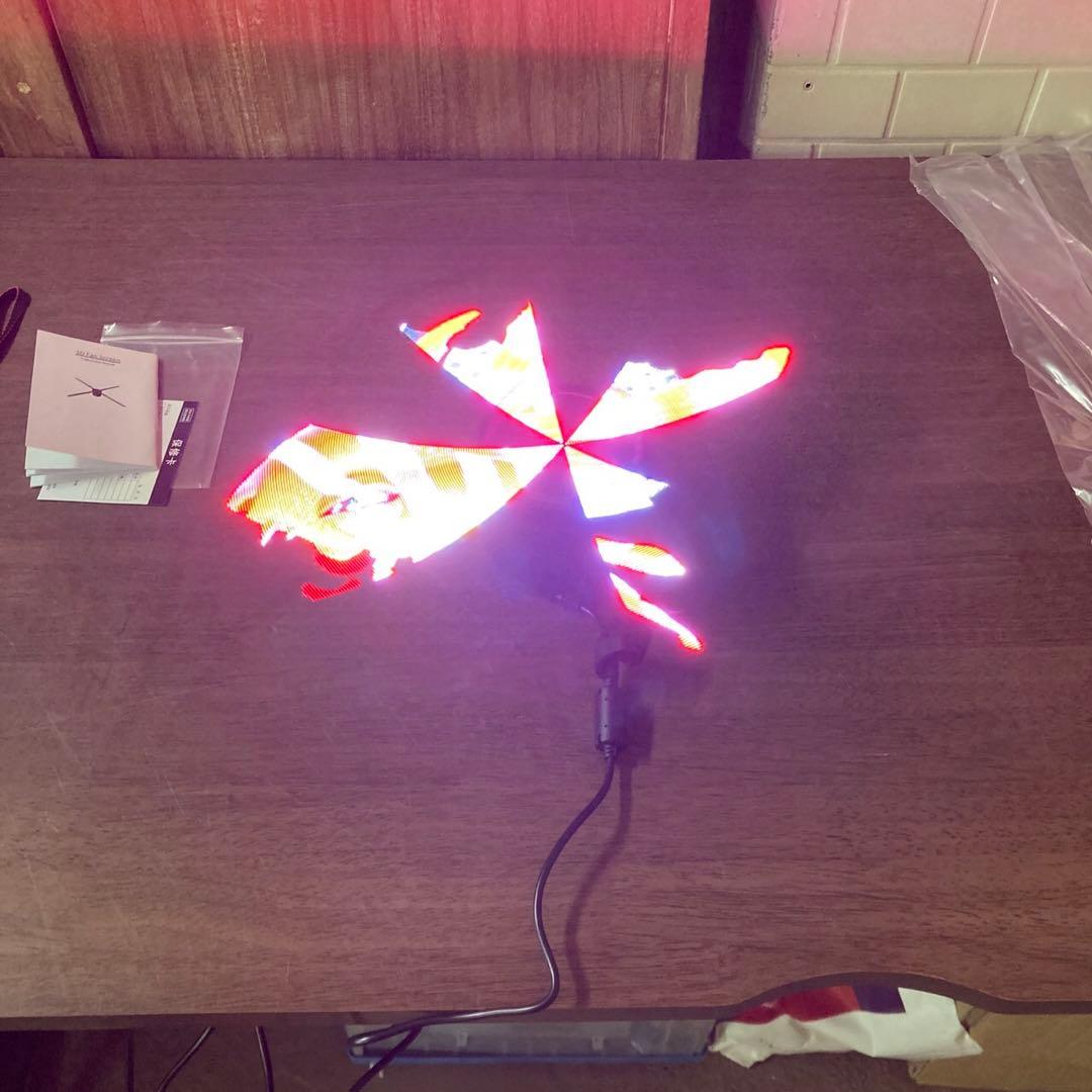 M1224-5 動作確認済★3Dファンスクリーン ホログラフィック LED