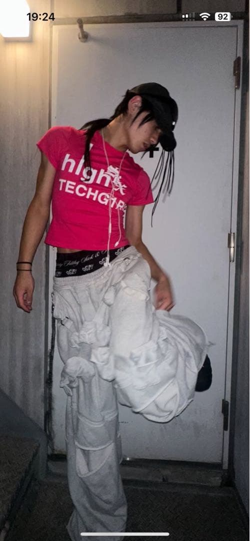 RADD LOUNGE レースアップキャップ ブラック/パープル