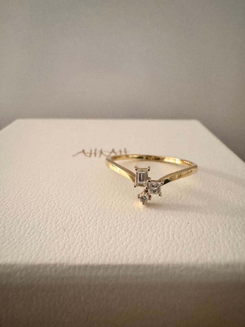 アーカー　k18 モザイクソラナ　ダイヤモンド リング