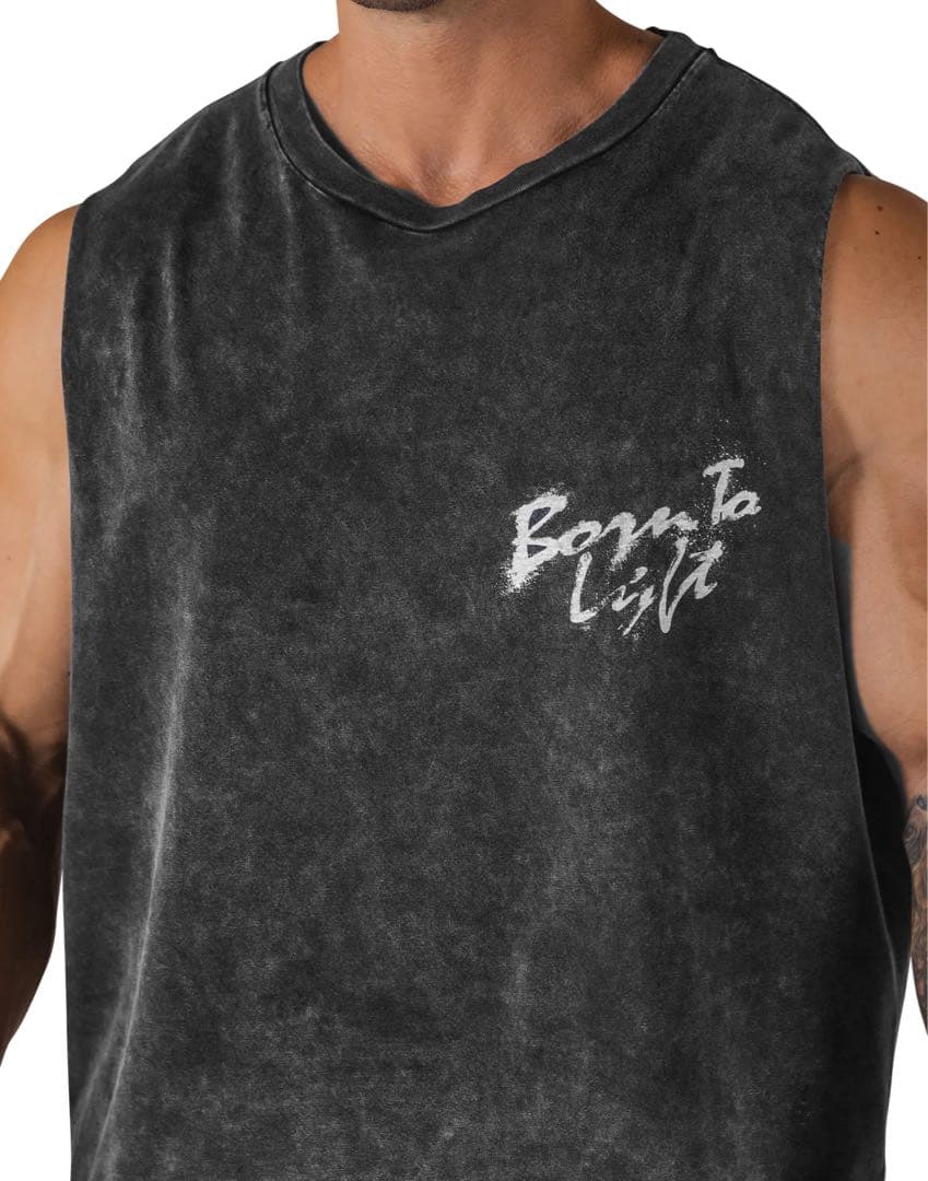 トップス LYFT L LOGO BOX TANKTOP - BLACK