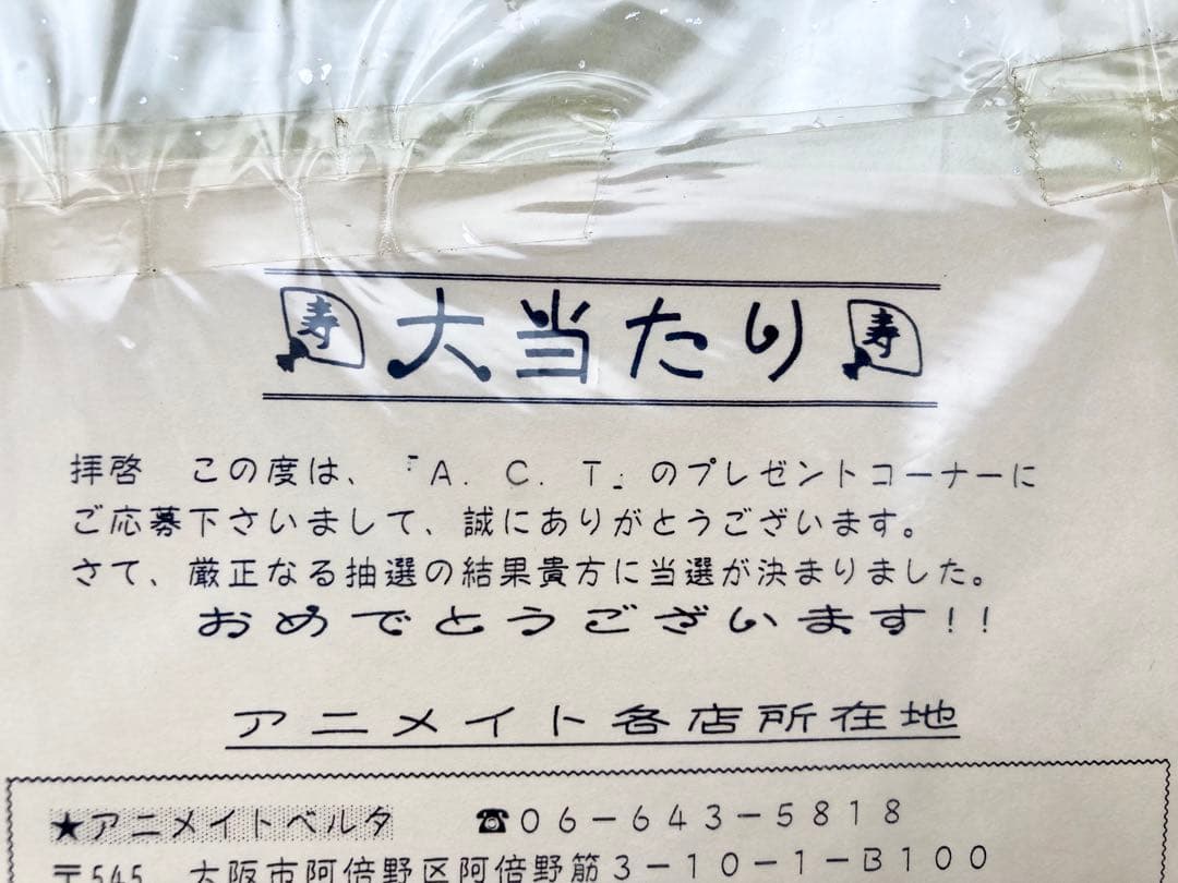 超レア「トーキョー・ガーディアン」 作者と声優4名寄せ書きサイン色紙 当選品