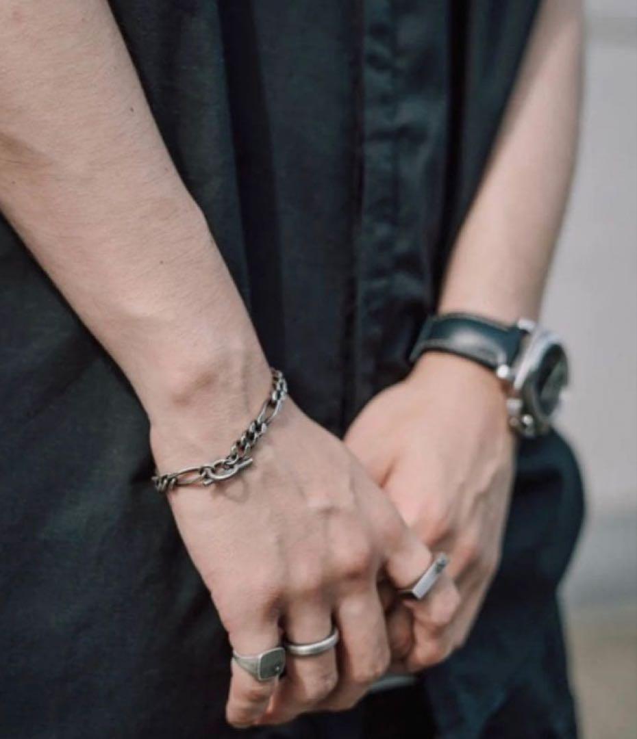 Antique Silver Chain Bracelet PRY シュウト