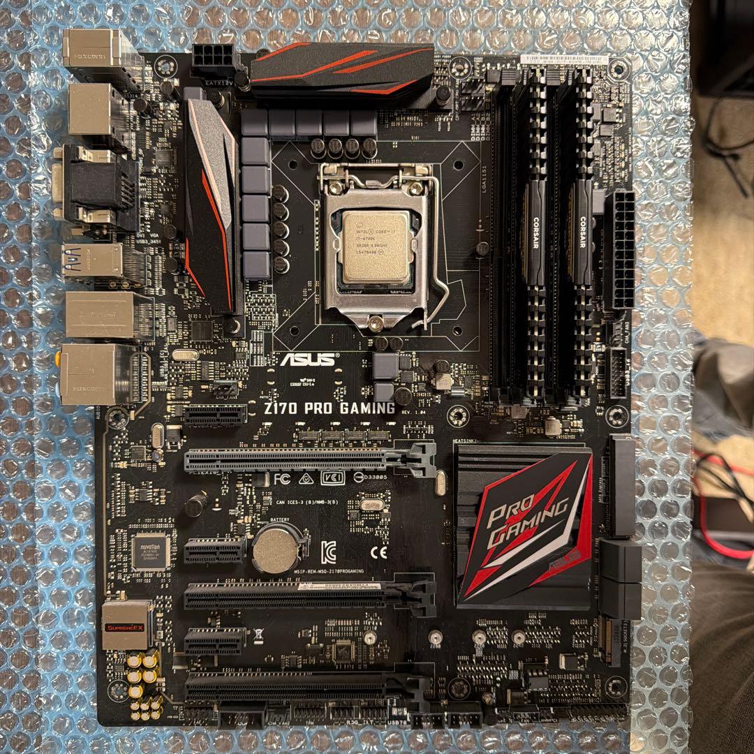 ASUS Z170 PRO GAMING ⭐︎CPU、メモリ付き！⭐︎