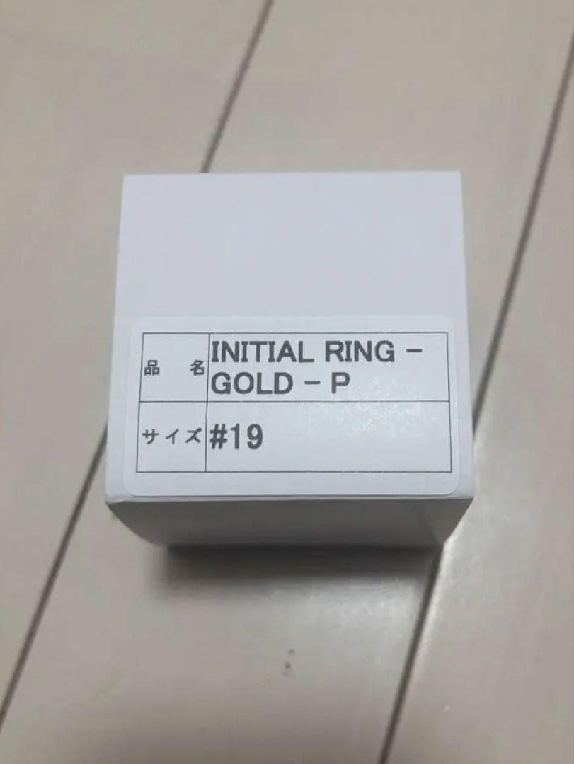 アクセサリー POINTLESS JOURNEY INITIAL RING GOLD #19