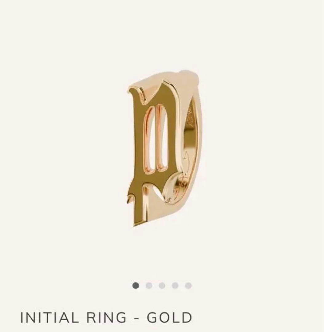 アクセサリー POINTLESS JOURNEY INITIAL RING GOLD #19
