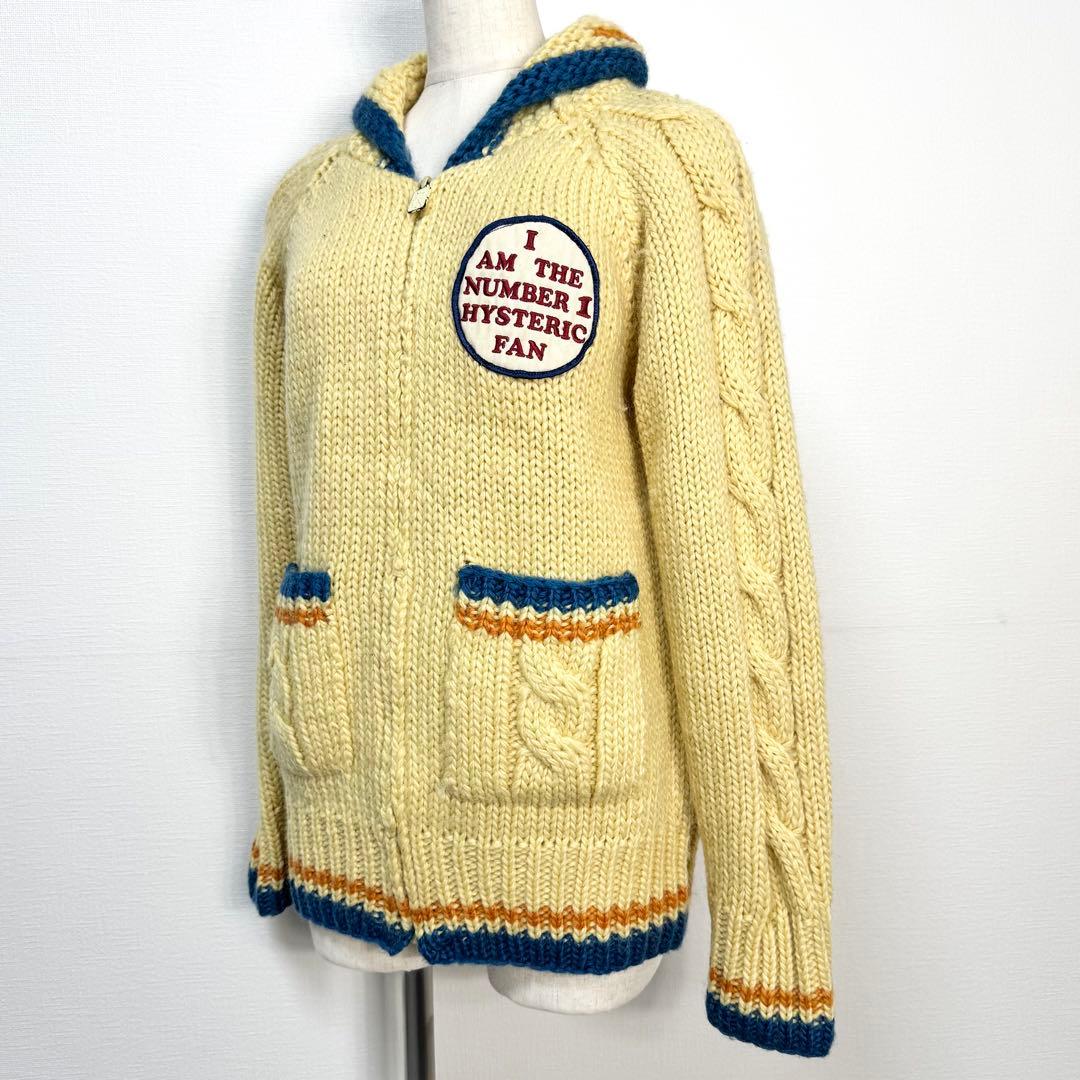 y2k❤️90s HYSTERIC GLAMOUR バンビ ロゴ カウチンニット