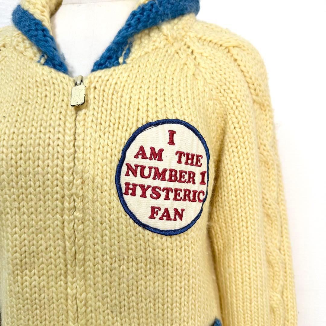 y2k❤️90s HYSTERIC GLAMOUR バンビ ロゴ カウチンニット