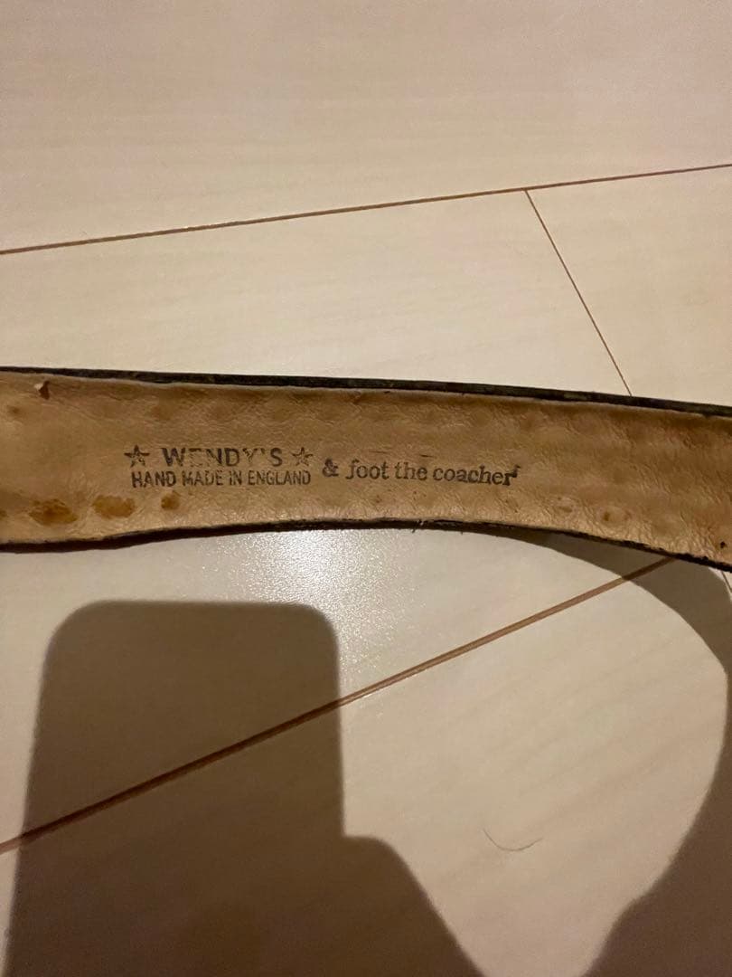 Wendy’s &foot the coacher / スタッズベルト超美品