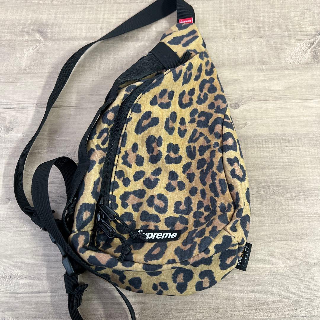 Supreme Sling Bagレオパード　20FW 中古美品