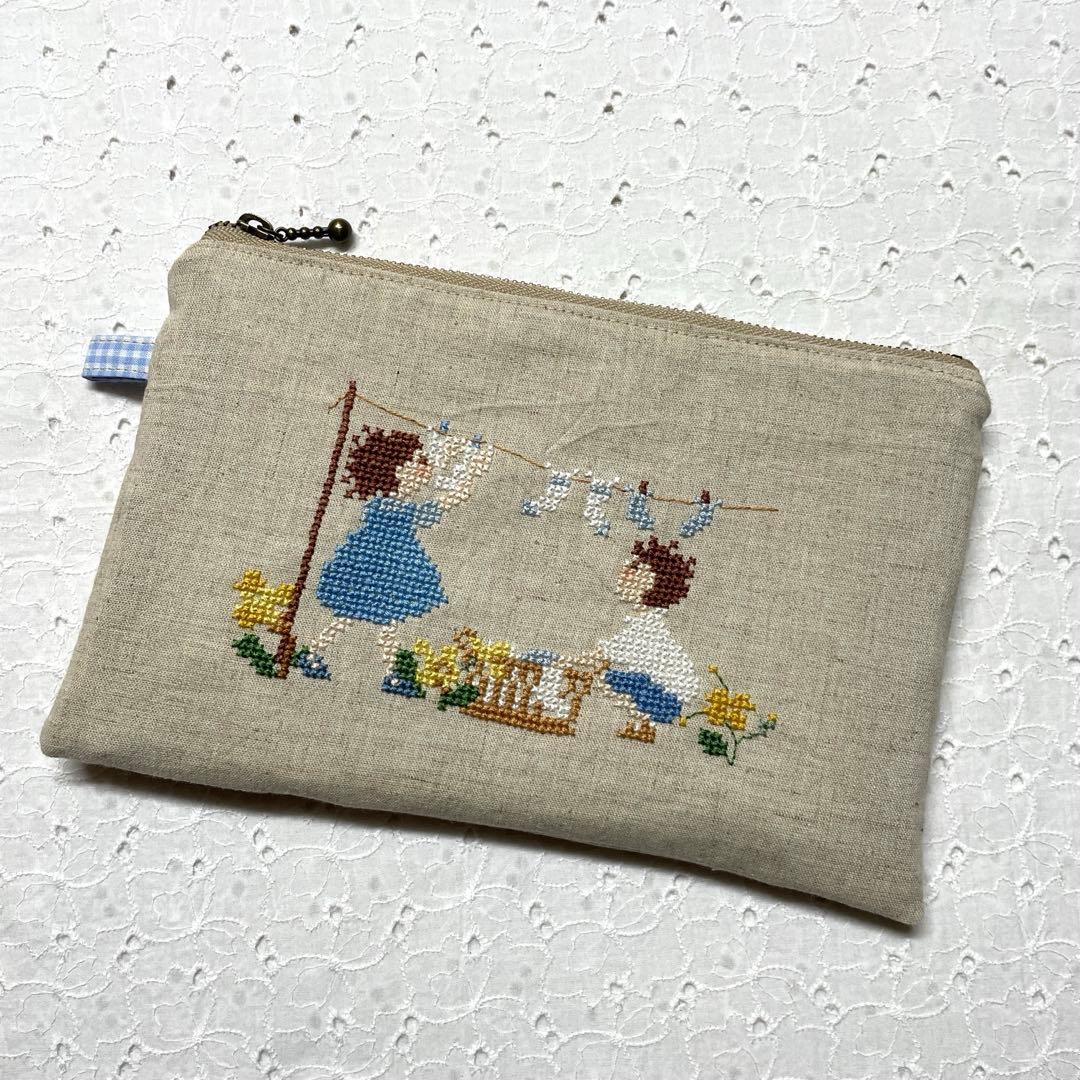 クロスステッチ 完成品 トートバッグ サモイロフ くらはしれい オーダー72