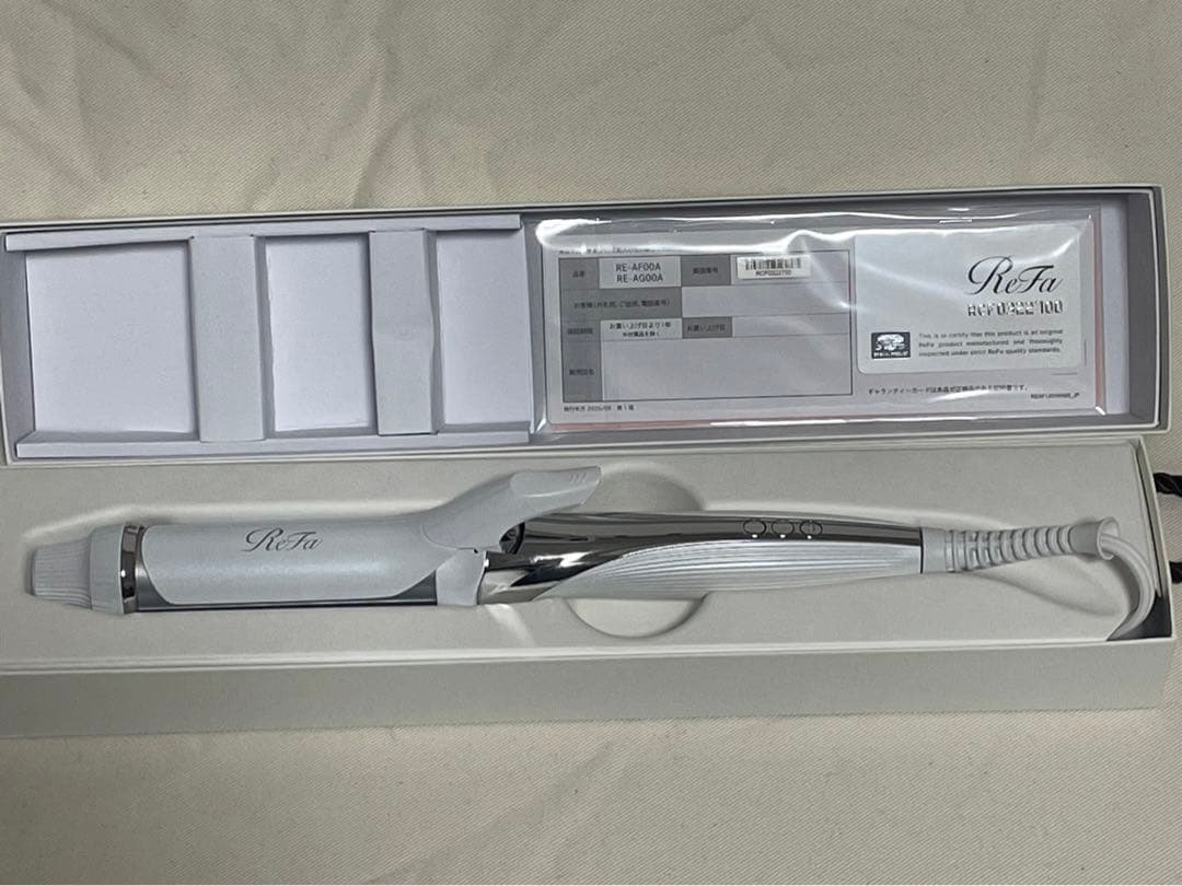 【美品】ReFa リファ カールヘアアイロン ホワイト32mm RE-AF00A
